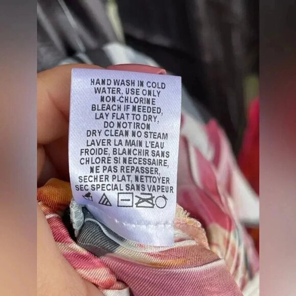 Komarov sheer floral print dress size small - Picture 12 of 13